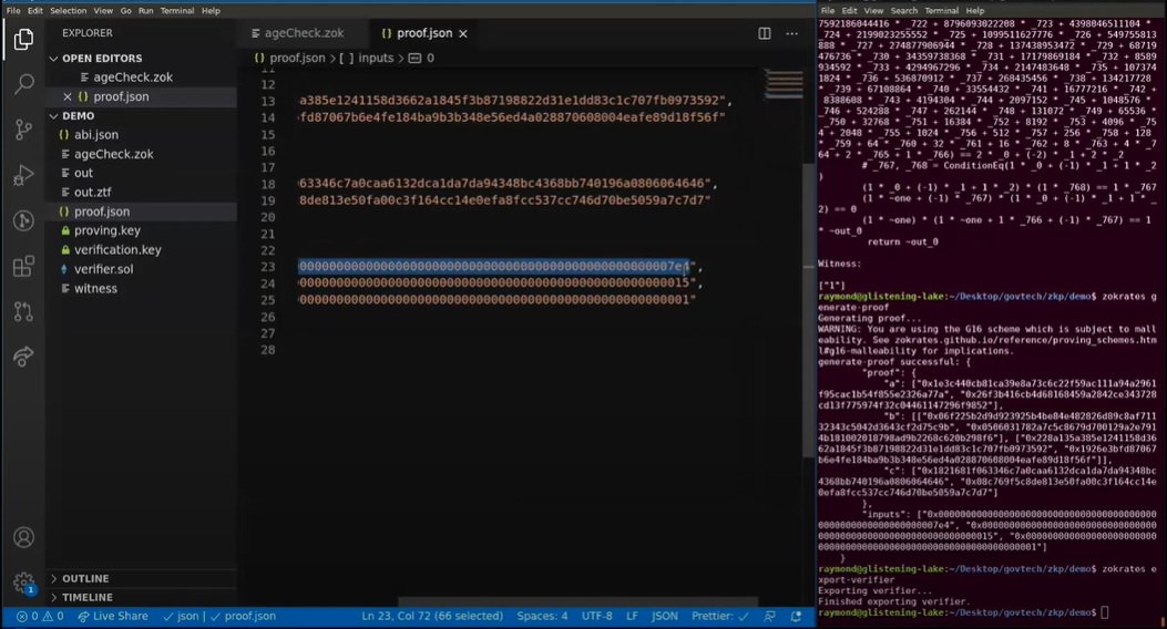 A screenshot of the code editor