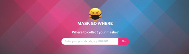 A screenshot of the Maskgowhere page