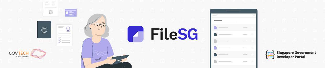 FileSG header banner for Singapore Government Developer Portal