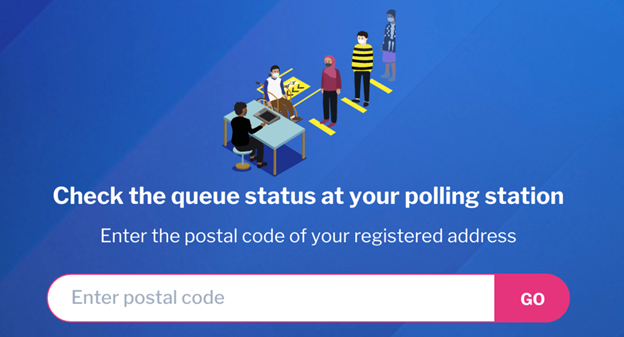 A screenshot of VoteQgowhere page