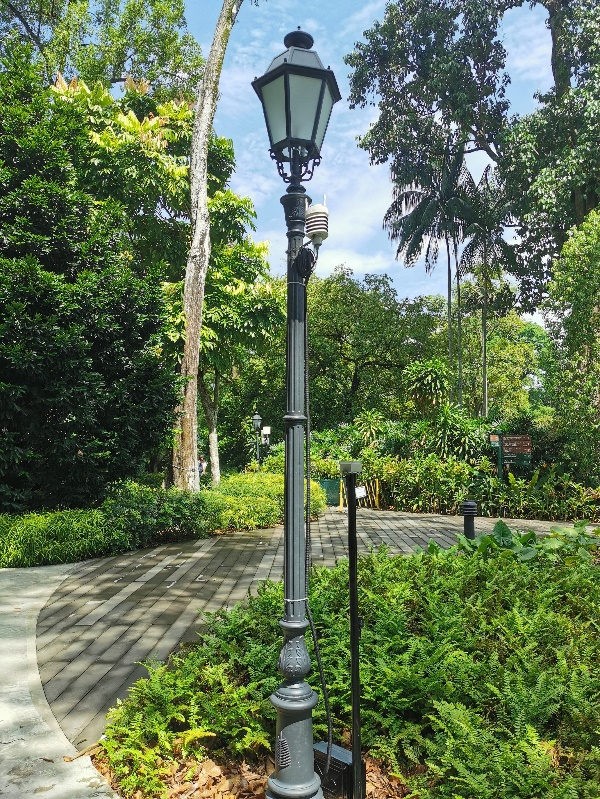 Fig 7: Smart Lamppost with weather-station at Singapore Botanic Gardens