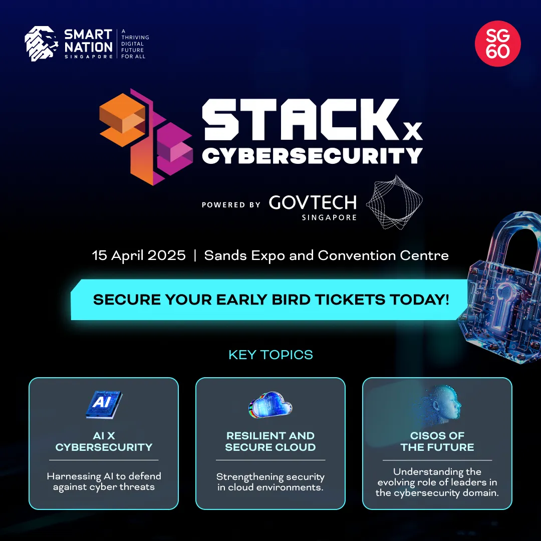 GovInsider: GovTech Singapore's first cybersecurity-themed STACKx event to take place on April 15
