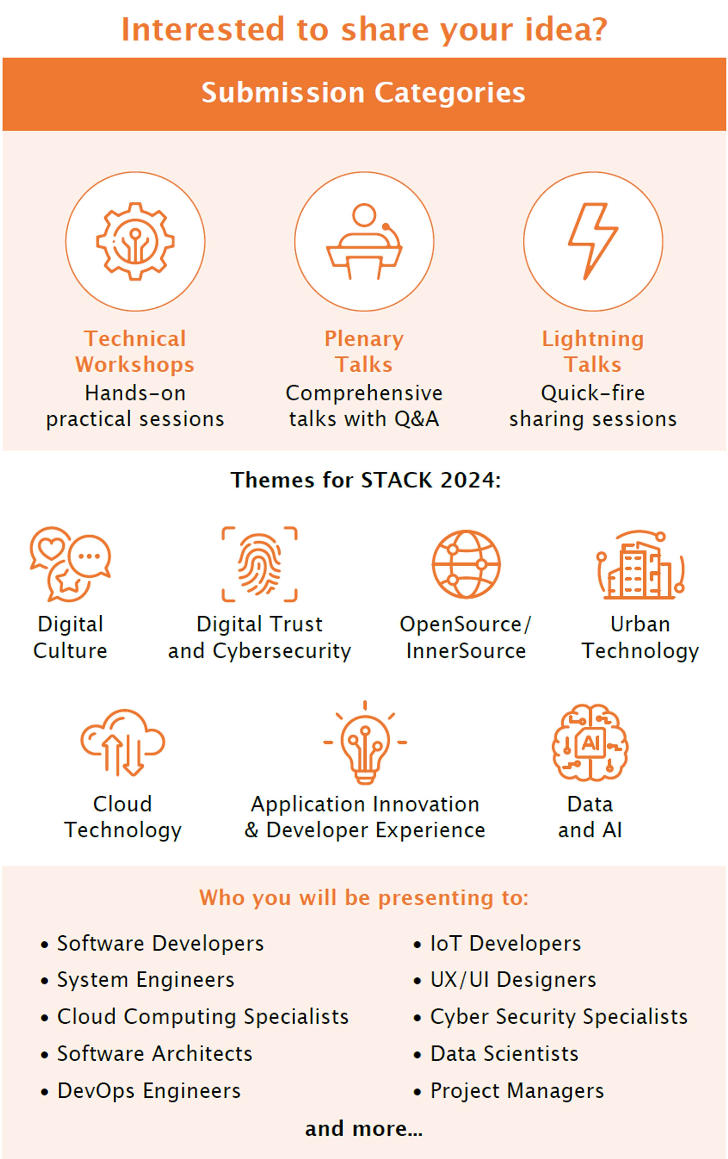 STACK Conference 2024 Platforms and Themes
